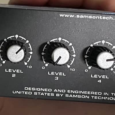 Samson S-Amp S Class Mini Stereo Headphone Amplifier 2010s - Blue/Black image 3