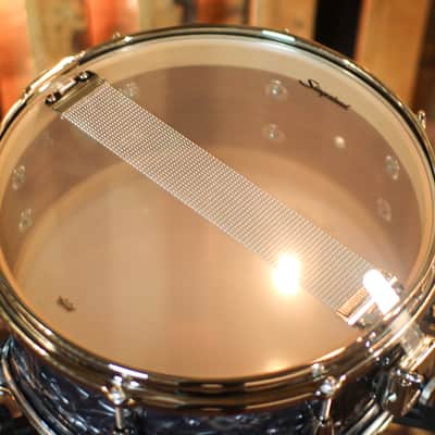 Slingerland 6.5x14 Radio King Artist Black Diamond Pearl Snare Drum image 5