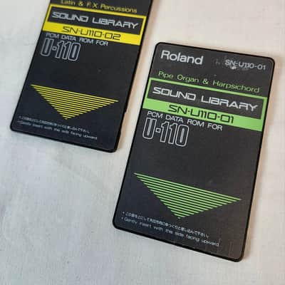 Roland SN-U110-01 / SN-U110-02 PCM Data Card 2-Pack for U-110, U-220 MIJ