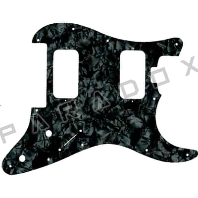 Custom Pickguard For 2018 - 2024 Charvel San Dimas So-Cal Custom Shop H-H - Jet Black Pearl/Black/White/Black .090" image 1