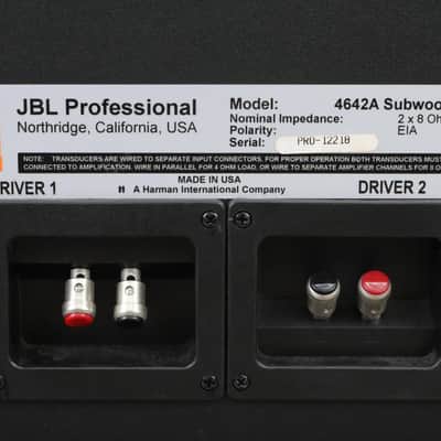JBL Professional 4642A 2x18" 1200W Passive Bass Reflex Subwoofer System #48414 image 15