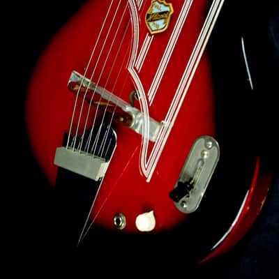 National Westwood 75 1964 Red Burst. "MAP GUITAR" by VALCO. Rare. Beautiful. image 16