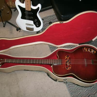 1950s-Kay-K162-Howlin-Wolf-Jimmy-Reed-electric-bass-with-case  1950s-Kay-K image 1