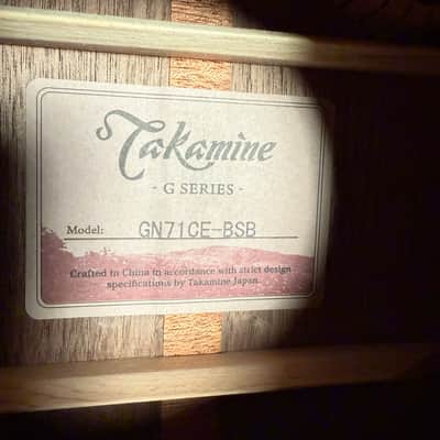Takamine GN71CE Gloss Brown Sunburst image 4