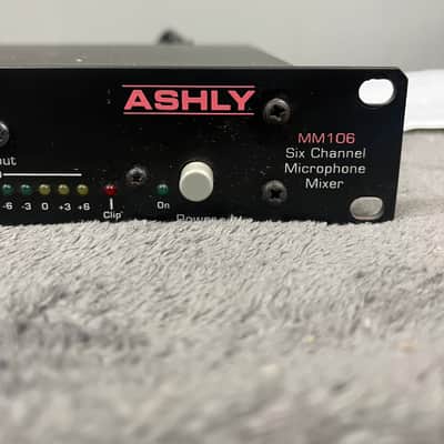 Ashly MM106 6-Channel Microphone Mixer Black image 3