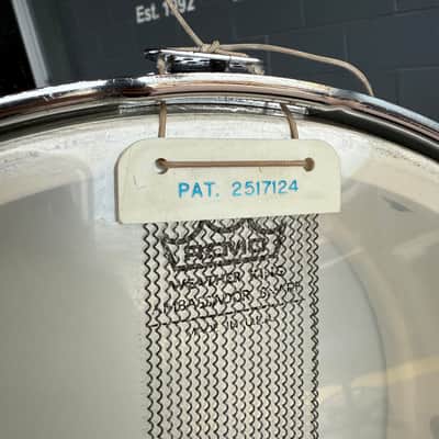 Vintage 60's Ludwig 5x14" Pioneer 6-Lug Snare Drum in White Marine Pearl (Rm4) image 8