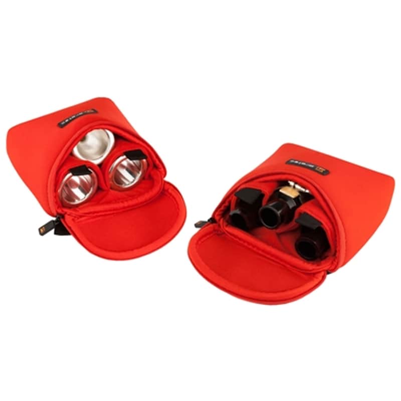Protec Tuba/Tenor Sax 3 Piece Neoprene Mouthpiece Pouch-Red image 1