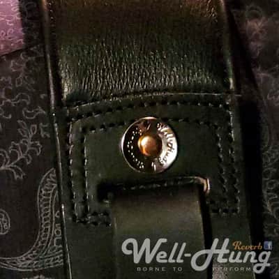 Well-Hung "In The Pocket" 3" wide ultra-padded leather comfort guitar strap image 5