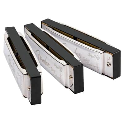 Fender Harmonica Blues Deluxe Mouth Organ 3 Pack With Case Key C-G-A image 5