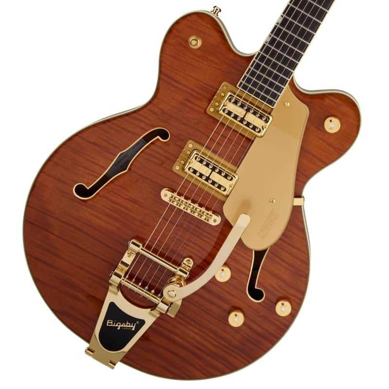 Gretsch LTD Broadkaster Semi-hollowbody Electric Guitar - Roundup Orange Stain image 1