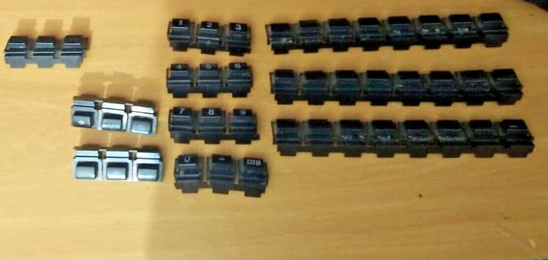 Yamaha SY77 SY99 TG 1989 ORIGINAL BUTTONS BUTTON NUMERIC CURSOR ARROW BLANK image 1