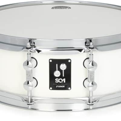 Sonor SQ1 Snare Drum - 5 x 14 inches Satin Pure White image 1