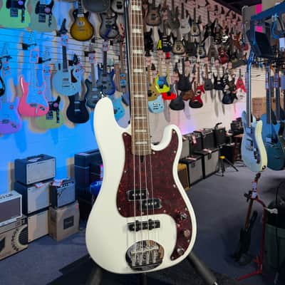 Lakland Skyline 44-64 Custom PJ Ash Bass Guitar - White with Rosewood Fingerboard, Plek'd! 608 image 2