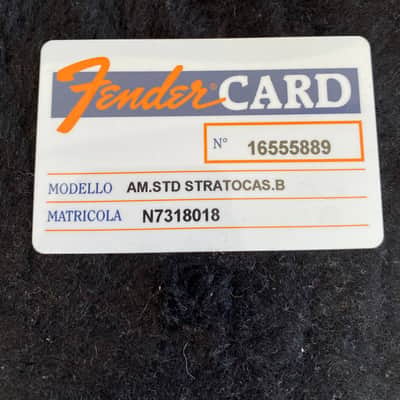 1997 Fender American Standard Stratocaster - Black Maple Neck - w/ Original Red Logo Case & Fender Card image 25