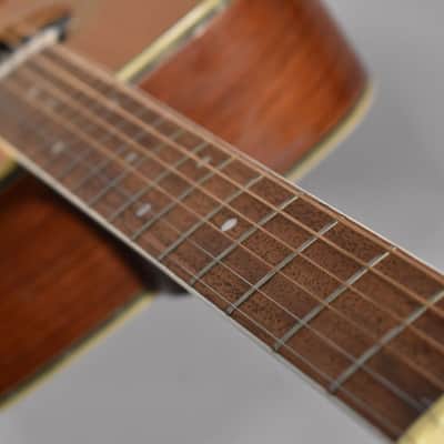 1970s Ariel Dreadnaught Natural Finish Acoustic Electric Guitar image 14