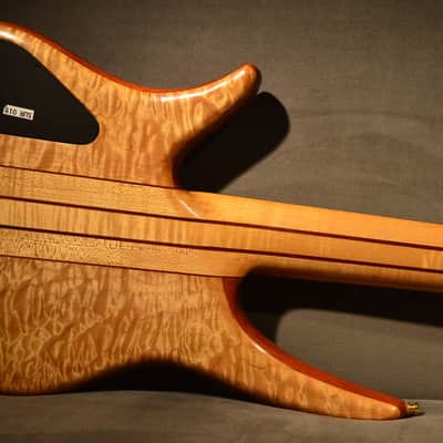 Surine 5 String Bass Guitar Quest Series flamed maple spectacular NTVII 5 active image 4