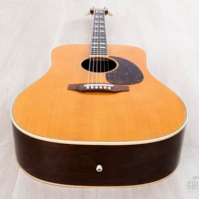 1968 Gibson SJN Southern Jumbo Natural Vintage Dreadnought Acoustic Guitar Long Scale 25 1/2" w/ Case image 11