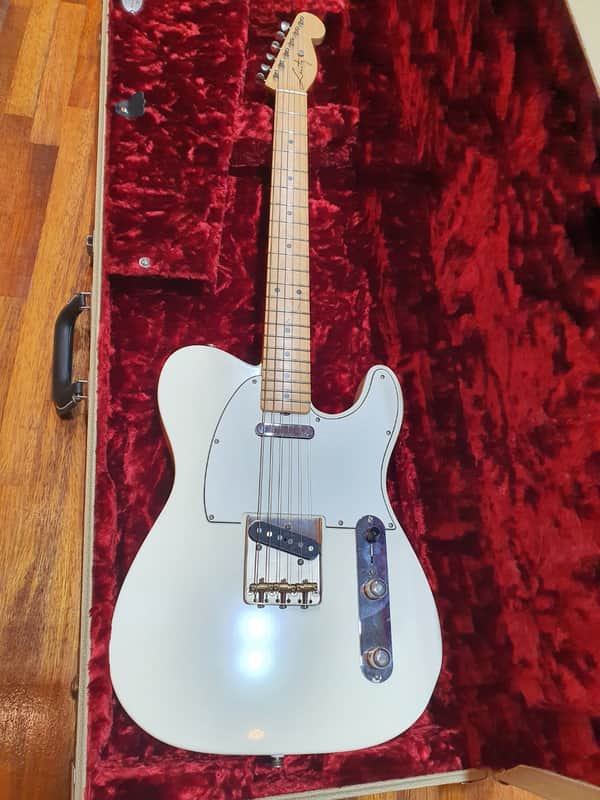2019 Lentz Traditional T Telecaster Tele White image 1