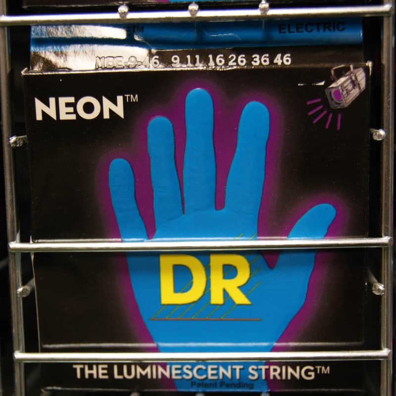 DR Neon NBE9-46 blue Blue Coated Strings