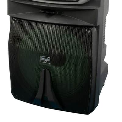 VocoPro SoundGlow-1500 15" Powered Speaker w/ RGB Derby Light & Lighted Stand image 8