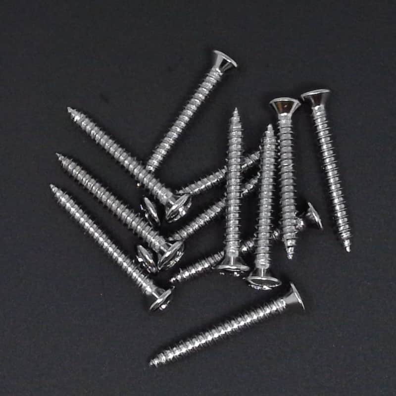 True Custom Shop® Chrome Bridge Mounting Screws for Fender Bass and Telecaster image 1