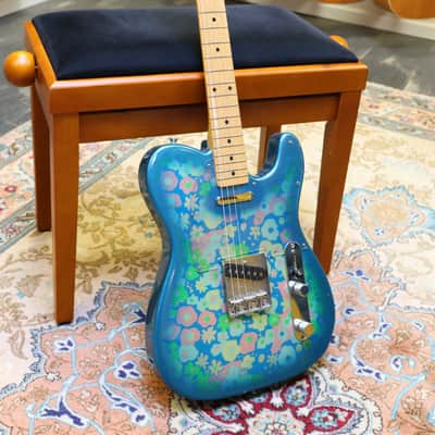 Fender Telecaster Floral blue 1993' - Floral Blue image 1