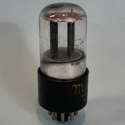 1951 Sylvania 6SN7GT Vintage 1950s Motorola Black Plate Chrome Base Tube! T542 image 4