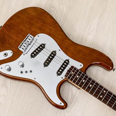 1980 Fender Stratocaster Hardtail Vintage Guitar Mocha, Schecter Dream Machine Mods w/ F500T Pickups, Case image 9