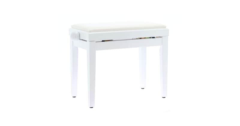 QUIK LOK PB/100 WH L Panca in Legno Bianco Lucido per Pianoforte image 1