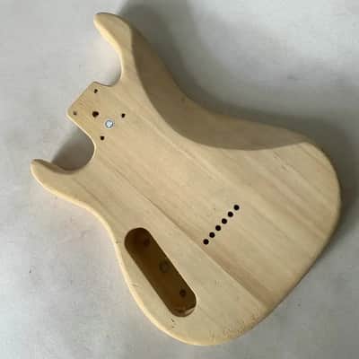 Unfinished Basswood HH Electric Guitar Body image 5