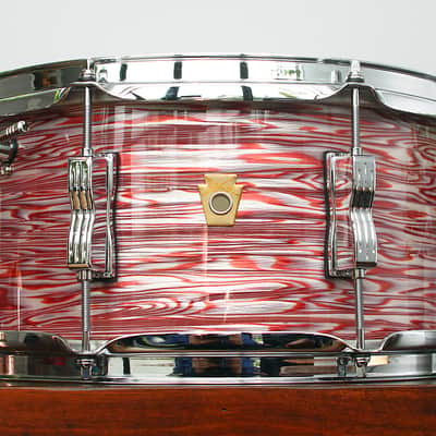 Ludwig Legacy Mahogany 6.5" x 14" Snare Drum w/ VIDEO! Vintage Pink Oyster 3-Ply image 8