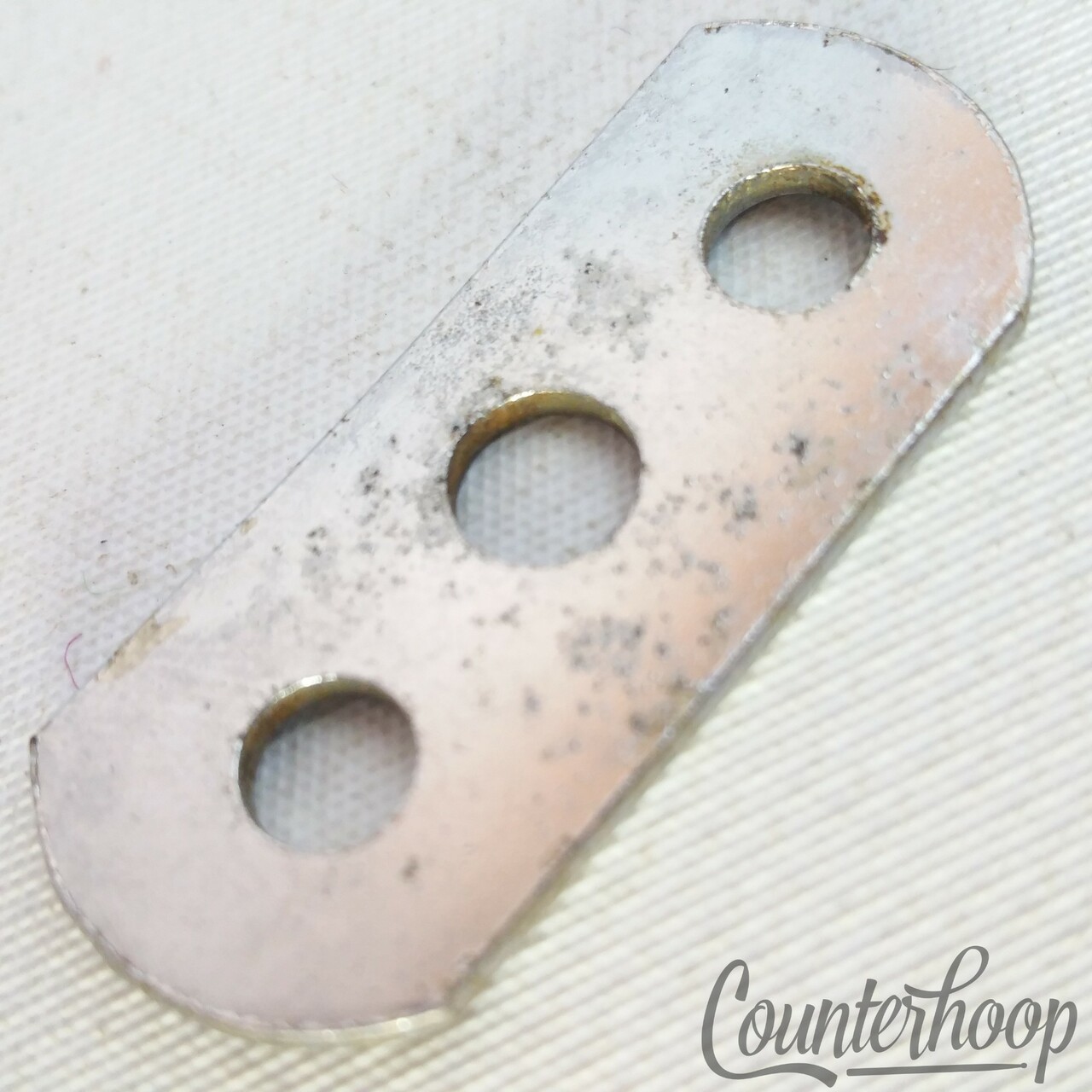 Rogers Muffler Plate Chrome Shell Washer Spacer Snare/Tom Drum 3-Hole Powertone — main photograph