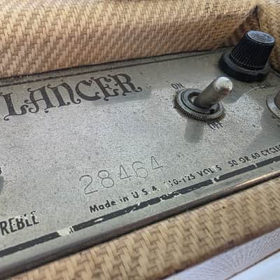 Gibson GA-6 Lancer 1960 Vintage Studio Guitar Combo Amplifier Artist Owned amp by Bernie Marsden of Whitesnake GA6 rare tweed model image 7