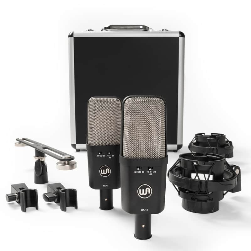 Warm Audio WA-14SP Multipattern Brass Capsule Condenser Microphone Stereo Pair image 1