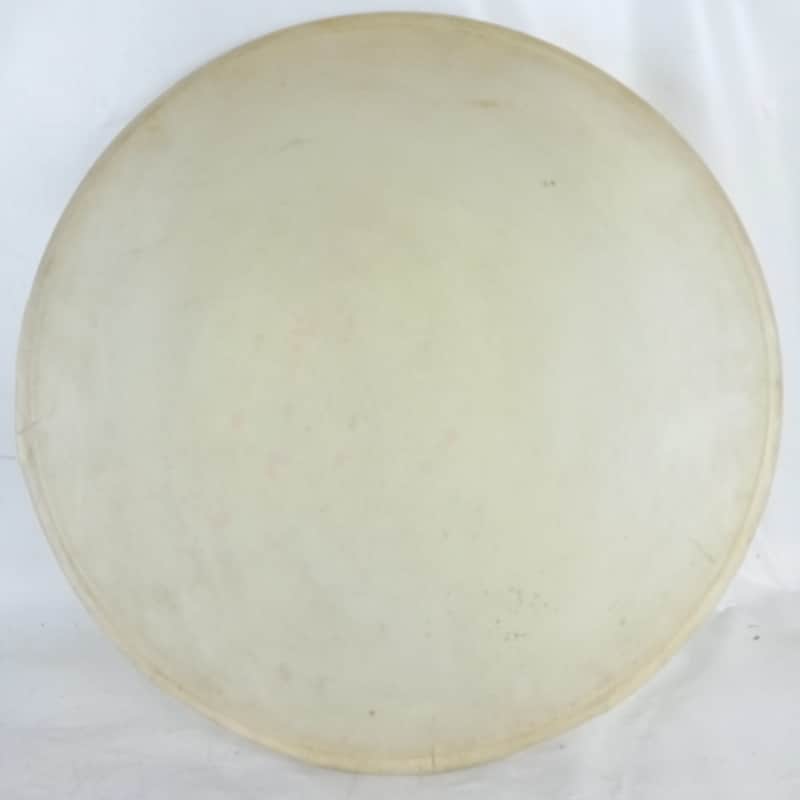 Gretsch 14"Resonant Calf Skin Tom/Snare Side Drum Head Vintage 40s USA 2x Splits image 1