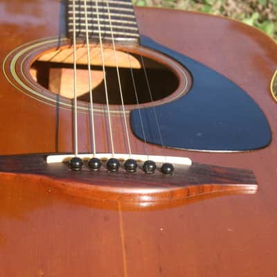Yamaha FG 150 Red Label 000size Guitar Circa 1968 Natural+Chip Board case image 16