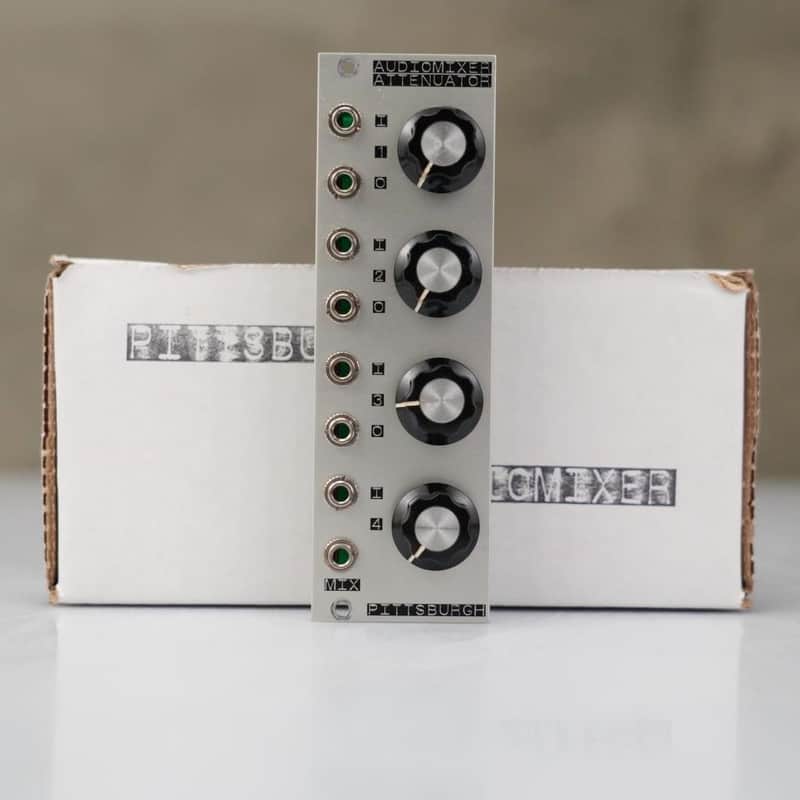 Pittsburgh Modular Audiomixer / Attenuator Eurorack w/ Tiptop Stackcables #58595 image 1