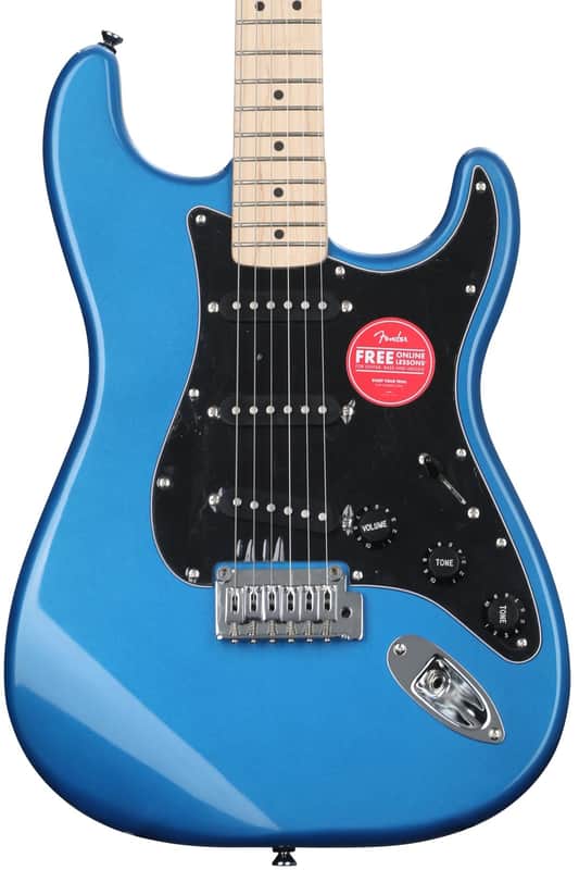 Squier Affinity Series Stratocaster Electric Guitar with Gig Bag - Lake Placid Blue with Maple Fingerboard image 1