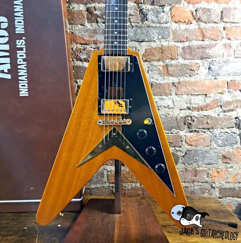 Epiphone Joe Bonamassa Signature '58 Amos Arthur Korina Flying V w/ OHSC (2017 - Natural Korina) image 1
