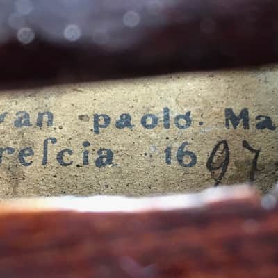 "Stainer" Violin Full sized 4/4 labeled 1697 Shaded dark brown image 3
