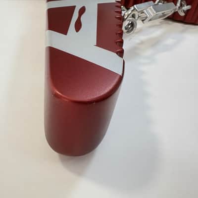 EVH Shark 2019 Burgundy/Silver Stripes image 8