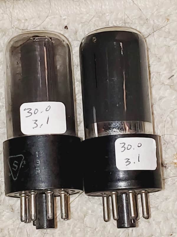 6V6GT/G Sylvania Matched Pair MaxiMatcher2 tested (2)tube lot image 1