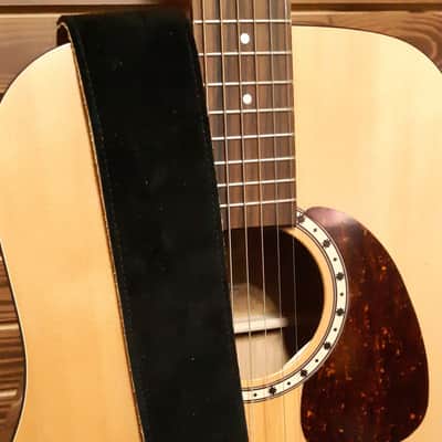 Perri’s Leathers suede 2.5" guitar strap black P25S-202 image 1