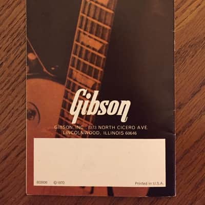 ORIGINAL Vintage 1970 Gibson Electric Acoustic Guitar 10 page Catalog - VERY RARE! image 6