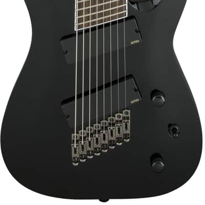 Jackson X Series Soloist Arch Top SLAT8 MS Electric Guitar. Laurel FB, Multi-Scale, Gloss Black image 1