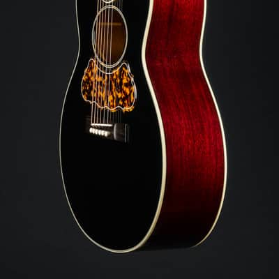 Bourgeois SJ Oval Hole Mahogany and Aged Tone Adirondack Spruce Black Top Custom NEW image 14