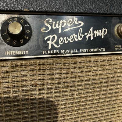 Fender Super Reverb 2-Channel 40-Watt 4x10" Guitar Combo 1966 - Black Panel image 6