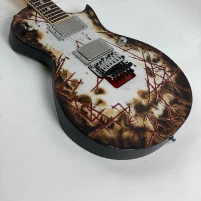 ESP RZK-II Burnt Richard Z Distressed Electric Guitar + Hard Case Made in Japan EMG - In Stock image 7
