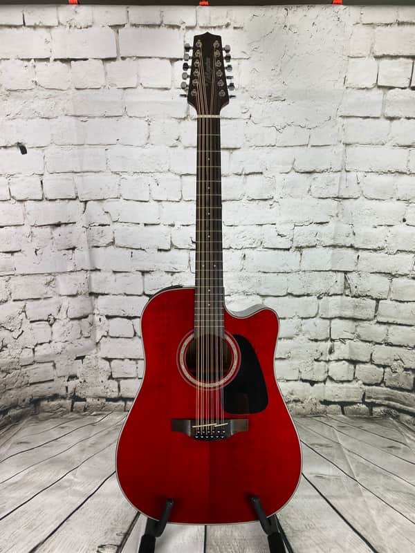 Takamine GD-30CE 12 Acoustic/Electric 12-String Guitar – Wine Red image 1