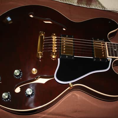 Gibson Custom ES-335 Dot Figured Transparent Brown/Gold 2010 Memphis image 1
